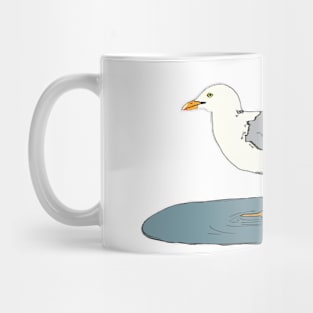 Just a Seagull minding it's own business. Mug